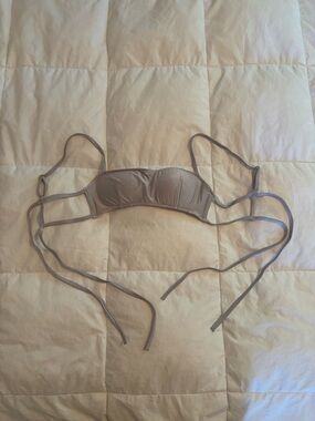 NWOT Victoria’s Secret Bandeau Bralette Glittery Swim Bikini Top